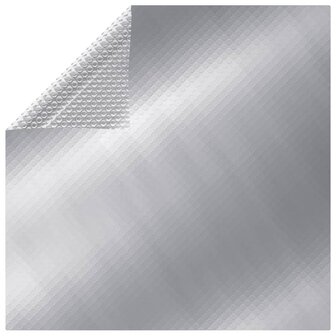 Zwembadfolie solar drijvend rechthoekig 8x5 m PE zilverkleurig