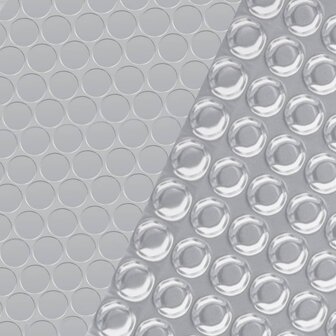 Zwembadfolie solar drijvend rechthoekig 8x5 m PE zilverkleurig
