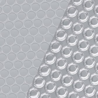 Zwembadfolie solar drijvend rechthoekig 10x5 m PE zilverkleurig