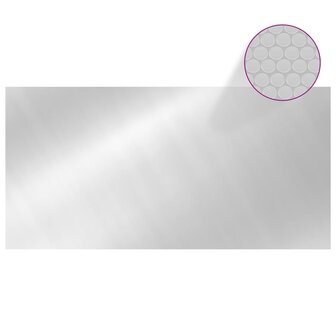 Zwembadhoes rechthoekig 1200x600 cm PE zilverkleurig