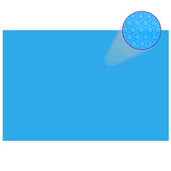 Zwembadhoes rechthoekig 600x400 cm PE blauw