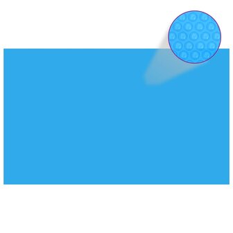 Zwembadhoes rechthoekig 1000x600 cm PE blauw