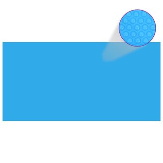 Zwembadhoes rechthoekig 1200x600 cm PE blauw