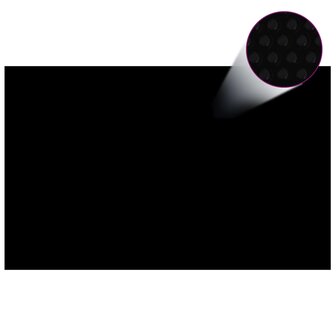 Zwembadhoes rechthoekig 800x500 cm PE zwart