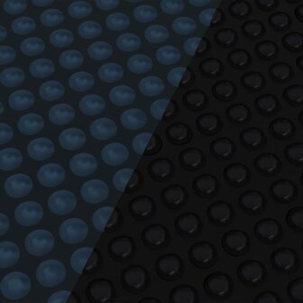 Zwembadfolie solar drijvend 1000x500 cm PE zwart en blauw