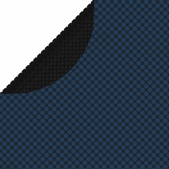 Zwembadfolie solar drijvend 300 cm PE zwart en blauw