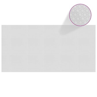Zwembadfolie solar drijvend 975x488 cm PE grijs