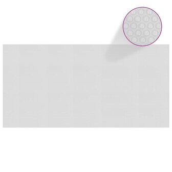 Zwembadfolie solar drijvend 1200x600 cm PE grijs