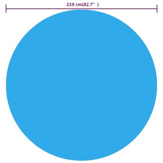 Zwembadhoes 210 cm PE blauw