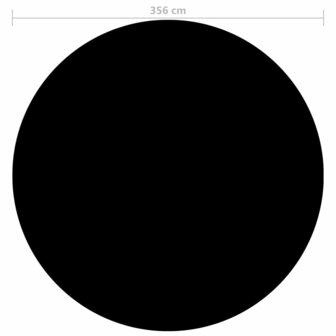 Zwembadhoes 356 cm PE zwart