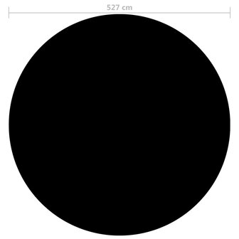 Zwembadhoes 527 cm PE zwart