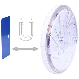 Zwembadlamp dompelbaar drijvend LED met afstandsbediening wit