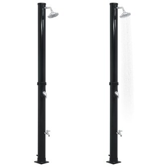 Solardouche 20 L 220 cm zwart