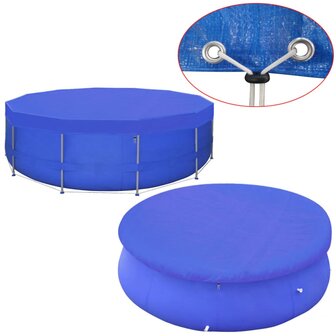 Zwembadafdekking PE rond 460 cm 90 g/m&sup2;