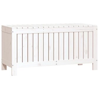 Tuinbox 108x42,5x54 cm massief grenenhout wit