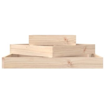 Plantenbak 83x83x27 cm massief grenenhout