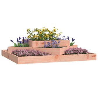 Plantenbak 112x112x27 cm massief douglashout