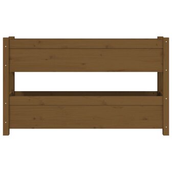 Plantenbak 112x25x66 cm massief grenenhout honingbruin