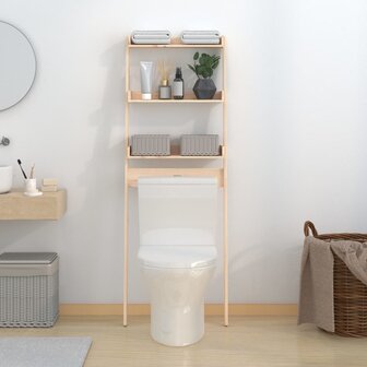 Toiletrek 63,5x32x179 cm massief grenenhout