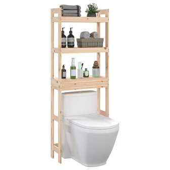 Toiletrek 63x26x171 cm massief grenenhout