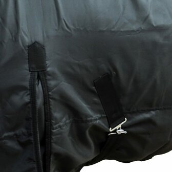 Fleecedeken dubbele laag met kruissingels 105 cm blauw