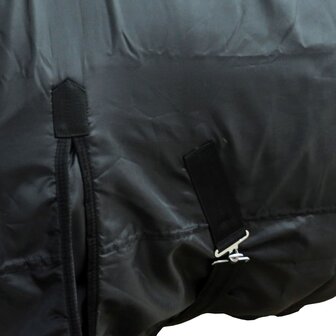 Fleecedeken dubbele laag met kruissingels 125 cm blauw