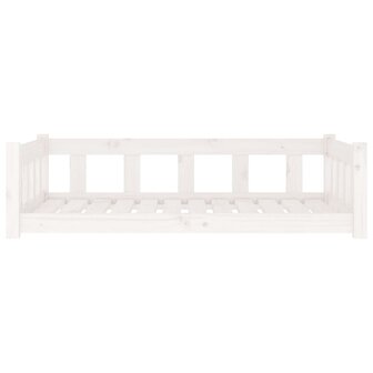 Hondenmand 105,5x75,5x28 cm massief grenenhout wit