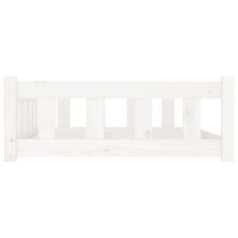 Hondenmand 105,5x75,5x28 cm massief grenenhout wit