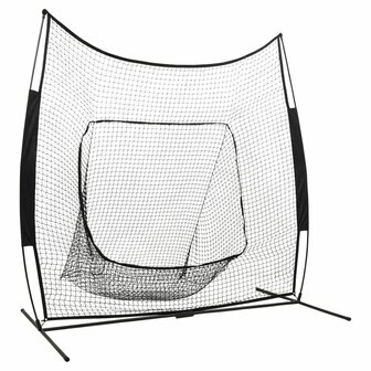 Honkbal- en softbalnet 341x106,5x216 cm metaal