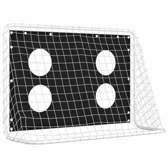 Voetbaldoeltrainingsdoel 184x61x122 cm staal