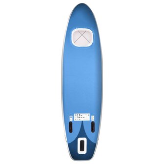 Stand Up Paddleboardset opblaasbaar 300x76x10 cm zeeblauw