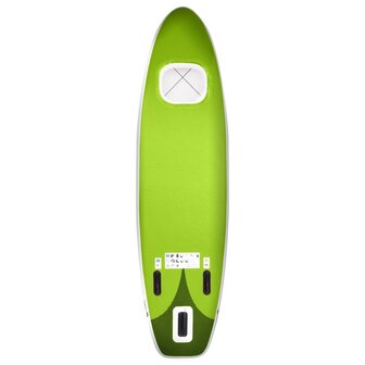 Stand Up Paddleboardset opblaasbaar 330x76x10 cm groen