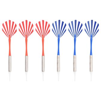 Dartbord elektrisch met darts polypropeen zwart