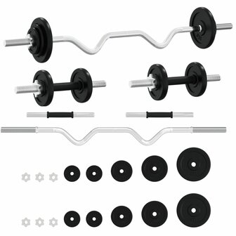Halterset 30 kg gietijzer