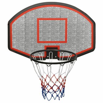 Basketbalbord 90x60x2 cm polyetheen zwart