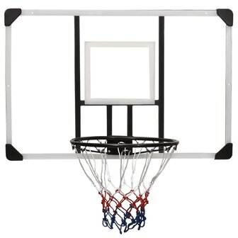 Basketbalbord 106x69x3 cm polycarbonaat transparant