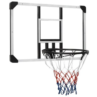 Basketbalbord 90x60x2,5 cm polycarbonaat transparant