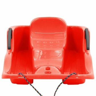 Slee met remmen 87x40x18 cm polypropeen rood