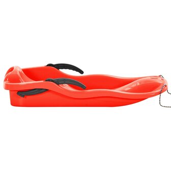 Slee met remmen 87x40x18 cm polypropeen rood