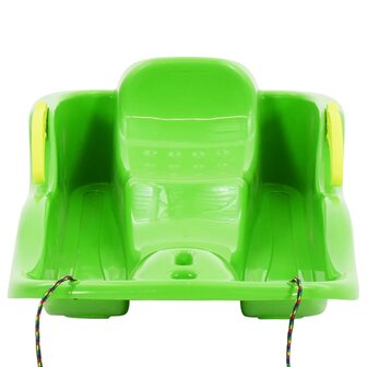 Slee met remmen 87x40x18 cm polypropeen groen