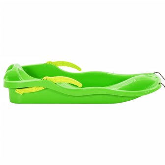 Slee met remmen 87x40x18 cm polypropeen groen