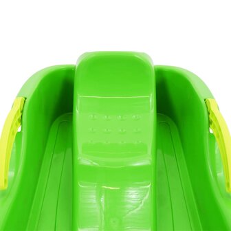 Slee met remmen 87x40x18 cm polypropeen groen