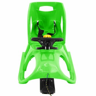 Slee met zitje en stuur 102,5x40x23 cm polypropeen groen