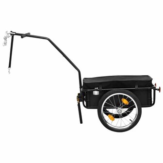 Fietskar/trekwagen 155x60x83 cm staal zwart