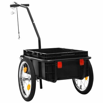Fietskar/trekwagen 155x60x83 cm staal blauw