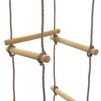 Touwladder 200 cm hout