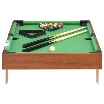 Minipooltafel 3 Feet 92x52x19 cm bruin en groen