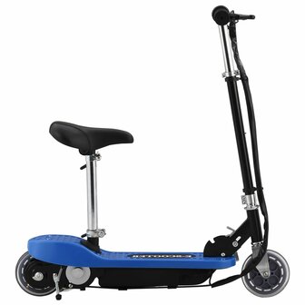 Step elektrisch met zitje 120 W blauw