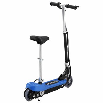 Step elektrisch met zitje 120 W blauw