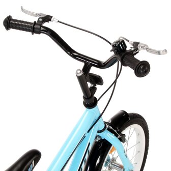 Kinderfiets 12 inch zwart en blauw